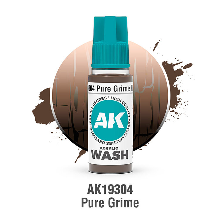 AK Interactive AK Interactive: Acrylic Wash - Pure Grime
