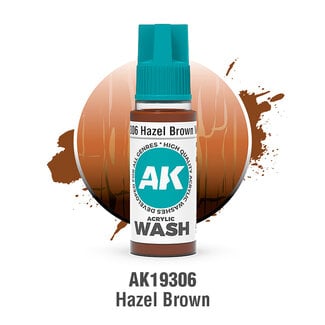 AK Interactive Acrylic Wash - Hazel Brown