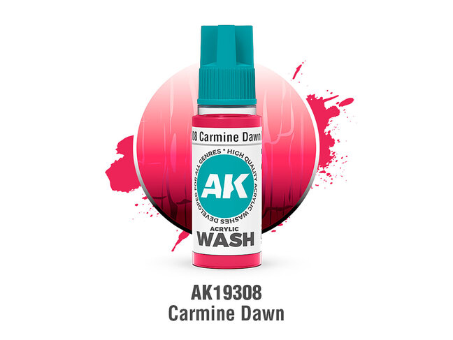 AK Interactive Acrylic Wash - Carmine Dawn