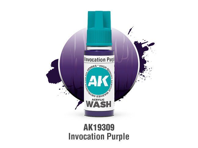 AK Interactive Acrylic Wash - Invocation Purple