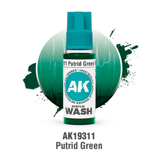 AK Interactive Acrylic Wash - Putrid Green