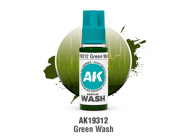 AK Interactive Acrylic Wash - Green