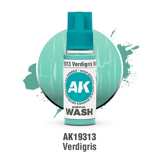 AK Interactive Acrylic Wash - Verdigris
