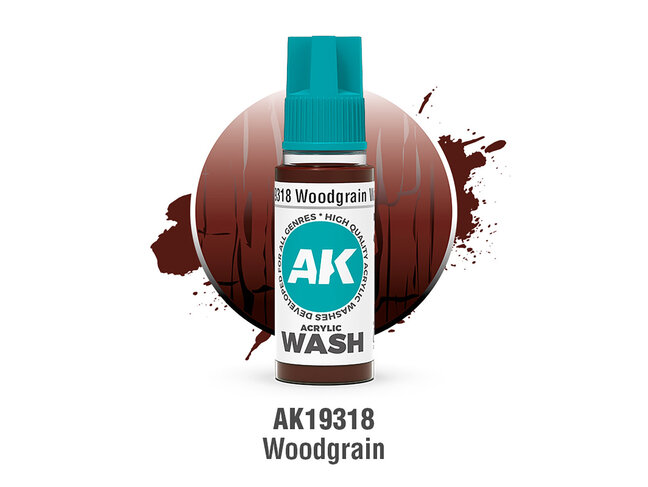 AK Interactive Acrylic Wash - Woodgrain