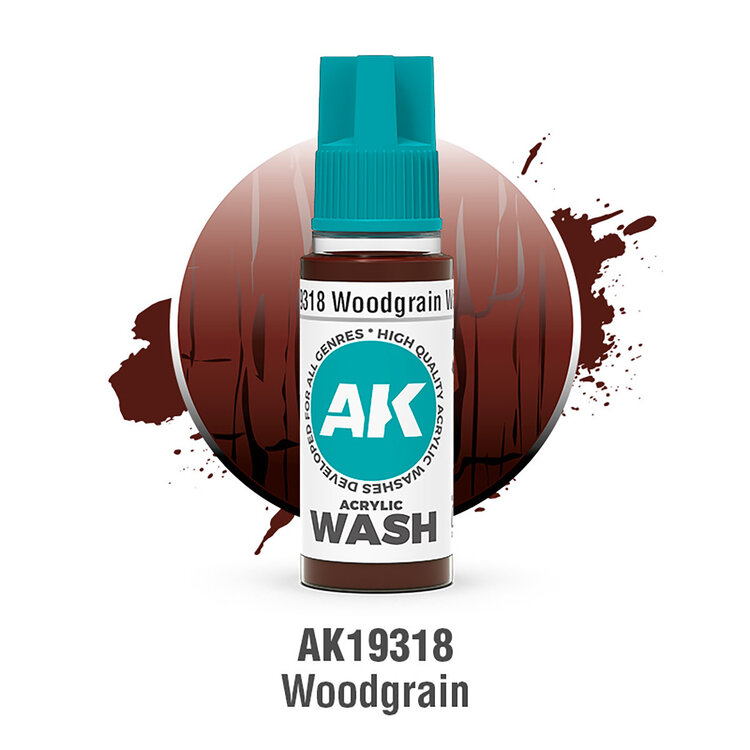 AK Interactive AK Interactive: Acrylic Wash - Woodgrain