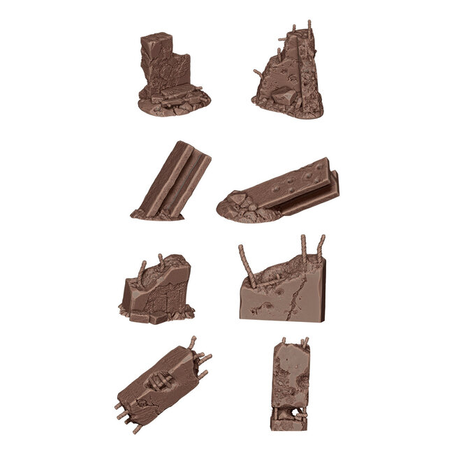 AK Interactive AK Interactive - Basing Bits: Wargame Scenery - Concrete Ruins