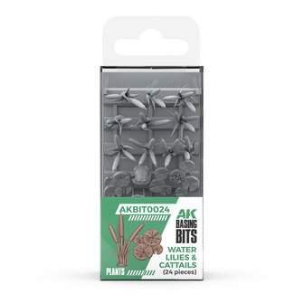 AK Interactive Basing Bits: Plants - Water Lilies & Cattails