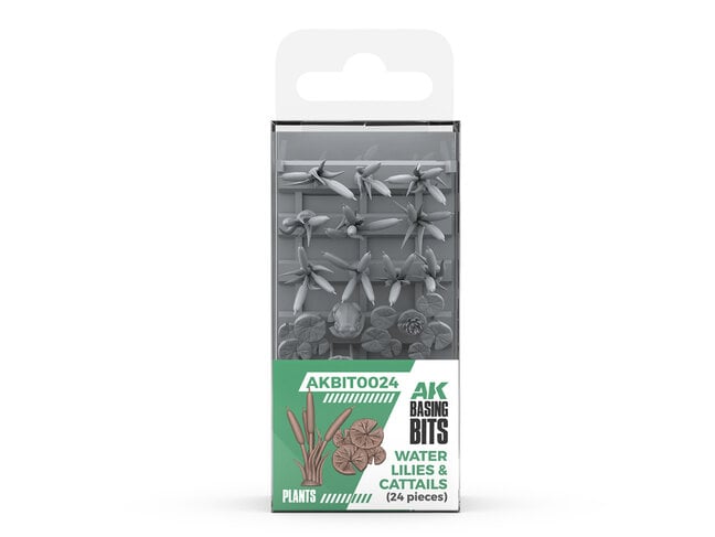 AK Interactive Basing Bits: Plants - Water Lilies & Cattails
