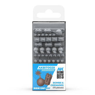 AK Interactive Basing Bits: Wargame Scenery - Bombs & Grenades