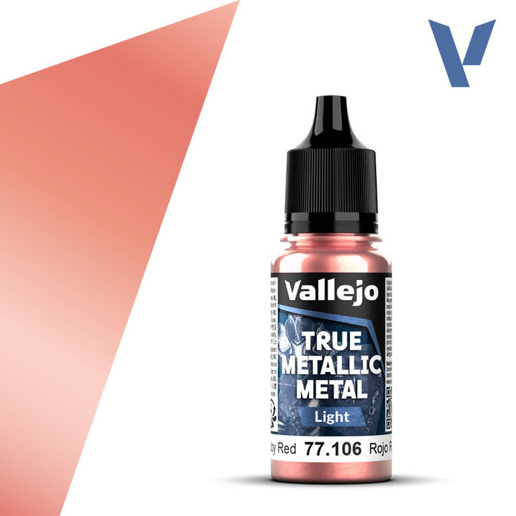 Vallejo Vallejo: True Metallic Metal - Light - Ruby Red