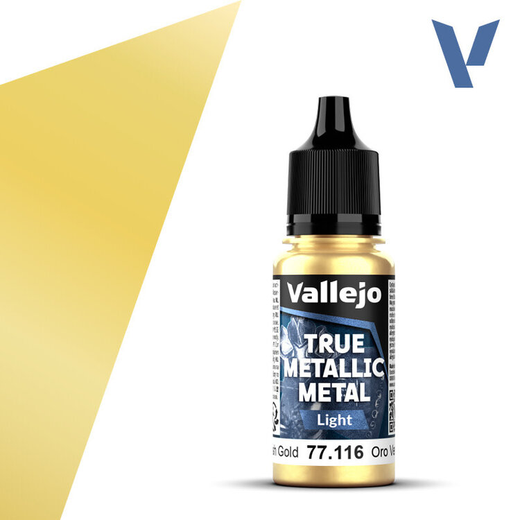 Vallejo Vallejo: True Metallic Metal - Light - Greenish Gold