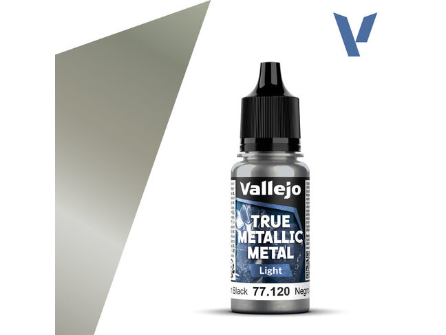 Vallejo True Metallic Metal - Light - Obsidian Black