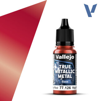 Vallejo True Metallic Metal - Base - Ruby Red