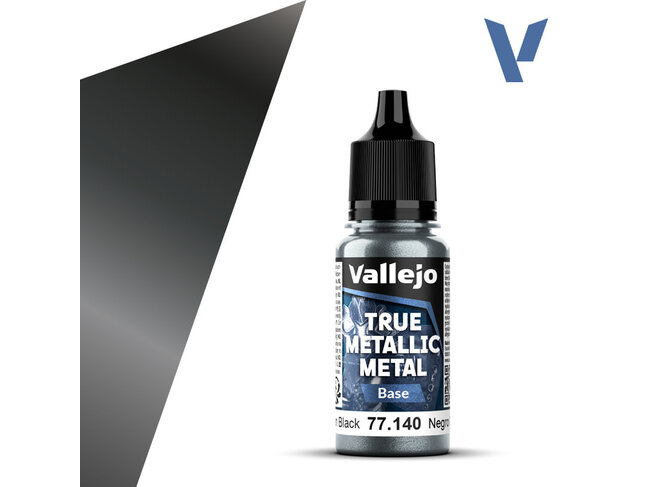 Vallejo True Metallic Metal - Base - Obsidian Black