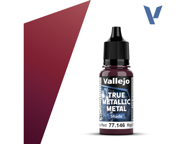 Vallejo True Metallic Metal - Shade - Ruby Red