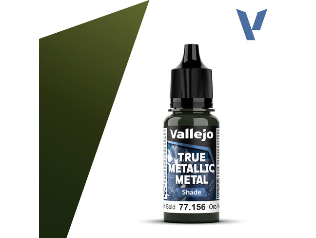 Vallejo True Metallic Metal - Shade - Greenish Gold