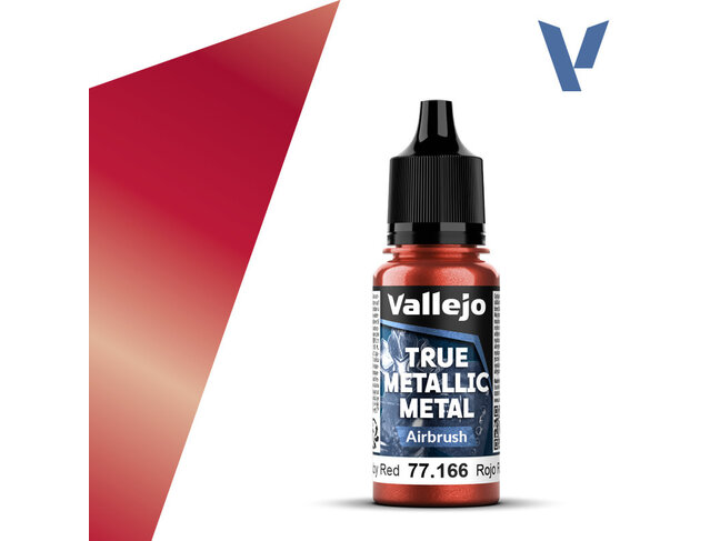 Vallejo True Metallic Metal - Airbrush - Ruby Red