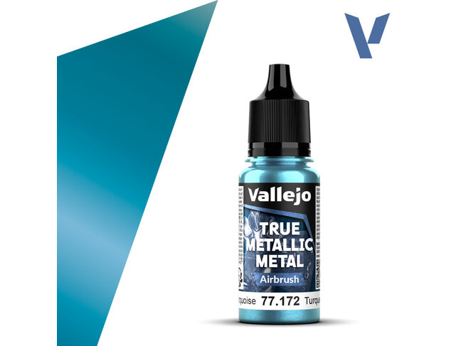 Vallejo True Metallic Metal - Airbrush - Hydra Turquoise