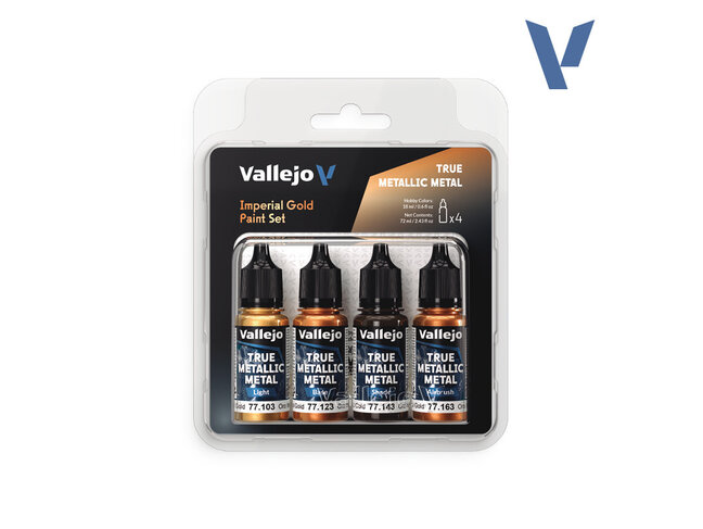 Vallejo True Metallic Metal - Paint Set - Imperial Gold