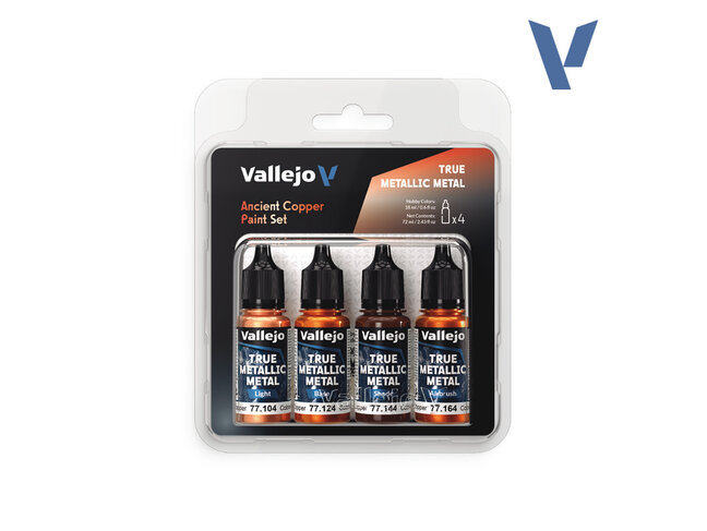 Vallejo True Metallic Metal - Paint Set - Ancient Copper