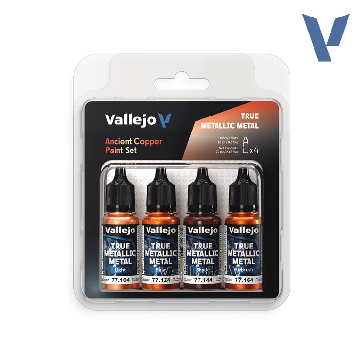 Vallejo Vallejo: True Metallic Metal - Paint Set - Ancient Copper