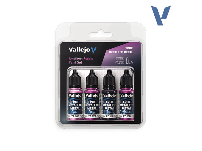 Vallejo True Metallic Metal - Paint Set - Amethyst Purple