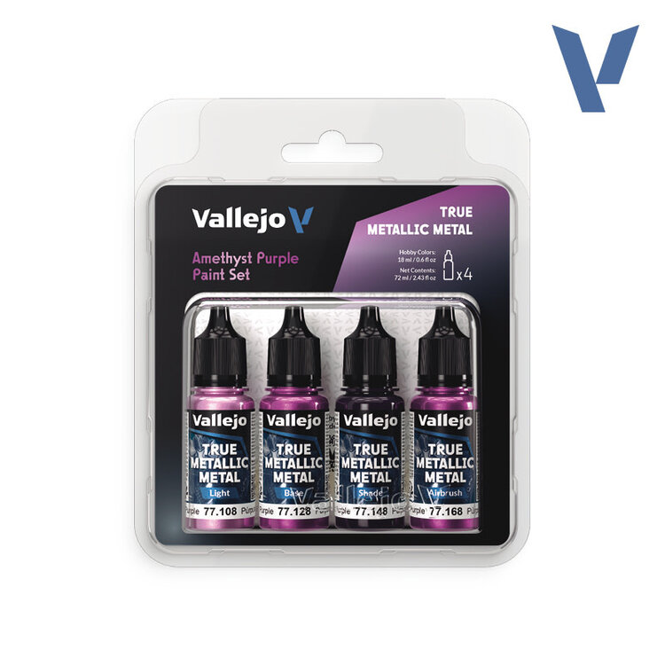 Vallejo Vallejo: True Metallic Metal - Paint Set - Amethyst Purple