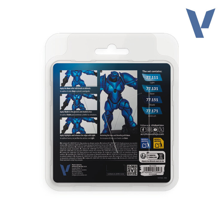 Vallejo Vallejo: True Metallic Metal - Paint Set - Sapphire Blue