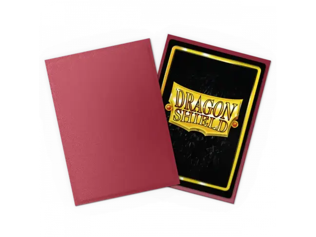 Dragon Shield Blood Red - Matte Non-Glare (100 Standard Size Sleeves)