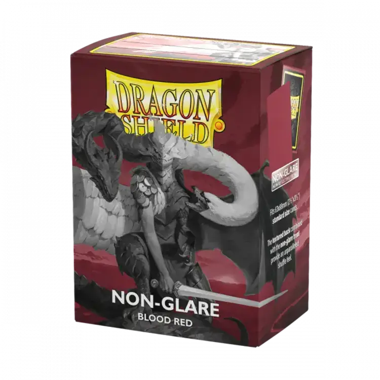 Dragon Shield Dragon Shield: Blood Red - Matte Non-Glare (100 Standard Size Sleeves)