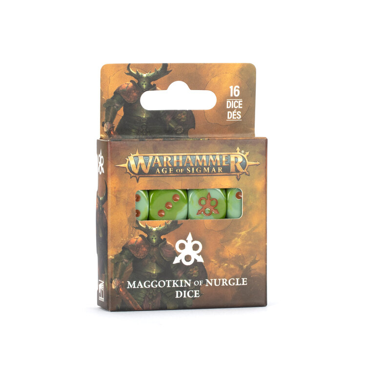 Games Workshop Warhammer Warhammer Age of Sigmar - Dice Set: Maggotkin of Nurgle