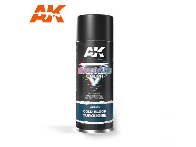 AK Interactive Spray: Cold Blood Turquoise