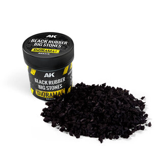 AK Interactive Black Rubber Big Stones - 100ml