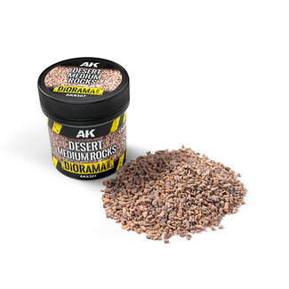 AK Interactive Desert Medium Rocks - 100ml
