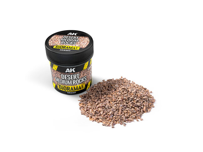 AK Interactive Desert Medium Rocks - 100ml