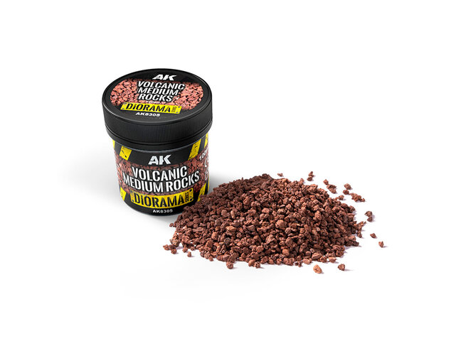 AK Interactive Volcanic Medium Rocks - 100ml