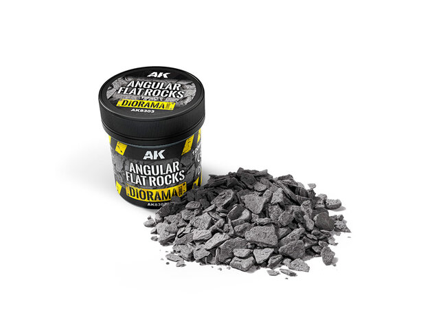 AK Interactive Angular Flat Rocks (Angular Slate) - 100ml