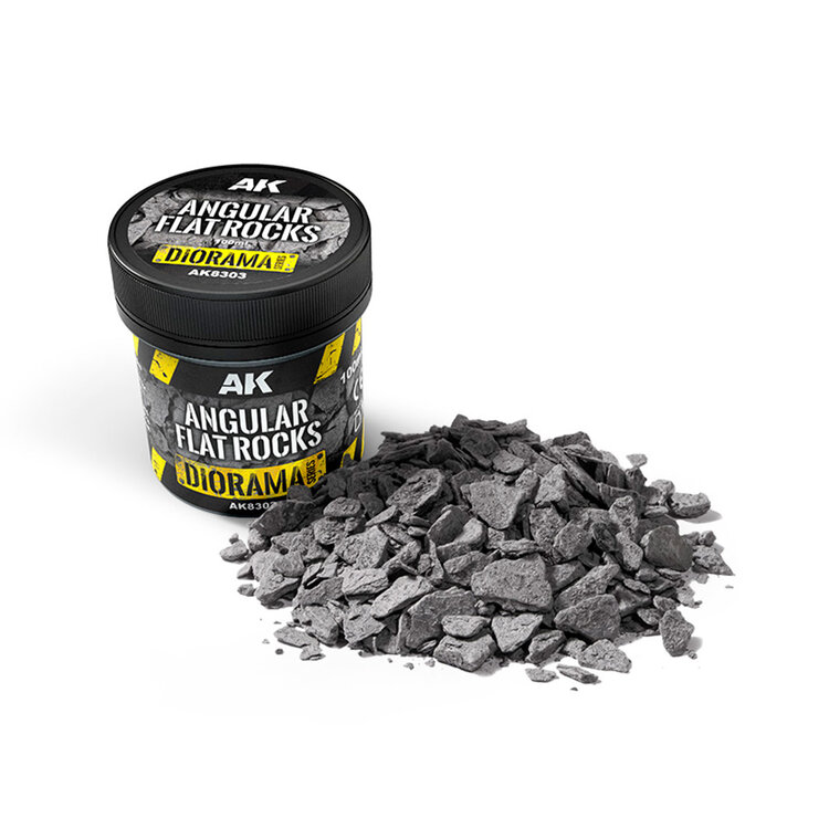 AK Interactive AK Interactive - Diorama: Angular Flat Rocks (Angular Slate) - 100ml
