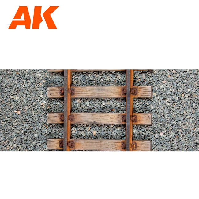 AK Interactive AK Interactive - Diorama: Railroad Ballast 1:35