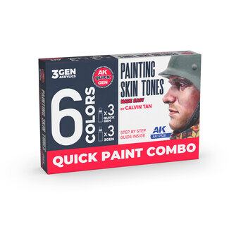 AK Interactive Quick Paint Combo - Painting Skin Tones