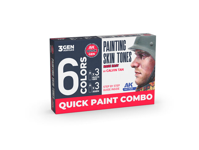 AK Interactive Quick Paint Combo - Painting Skin Tones