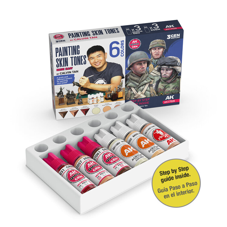 AK Interactive AK Interactive: Quick Paint Combo - Painting Skin Tones