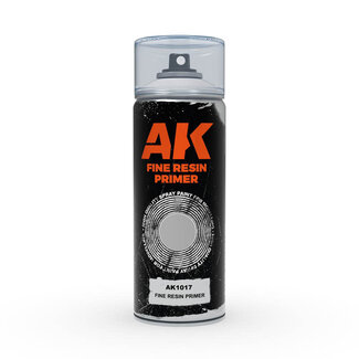 AK Interactive Spray: Fine Resin Primer - Grey