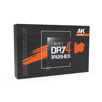 AK Interactive Set of Dry Brushes (4)