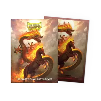 Dragon Shield Fire Horse 2026 - Art Sleeves (100 Standard Size Sleeves)