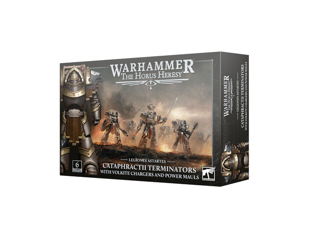 Games Workshop Warhammer Legiones Astartes: Cataphractii Terminatros with Volkite Chargers and Power Mauls