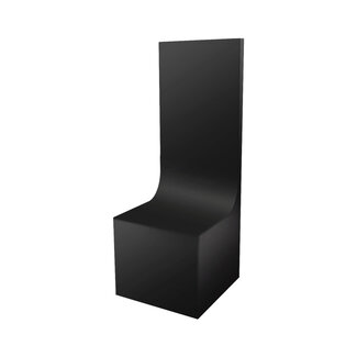 Green Stuff World Display Plinth - Backdrop Rounded 50x50x50(150)mm - Black