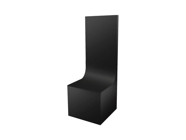 Green Stuff World Display Plinth - Backdrop Rounded 50x50x50(150)mm - Black