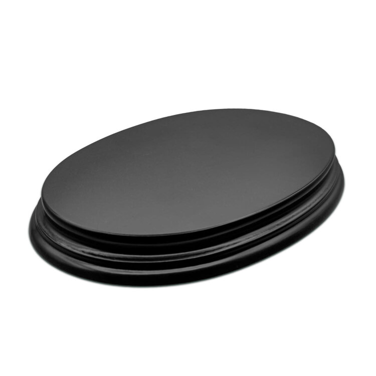 Green Stuff World Green Stuff World: Display Plinth - Oval 170x110mm - Black