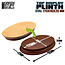 Green Stuff World Green Stuff World: Display Plinth - Oval 170x110mm - Hazelnut Brown